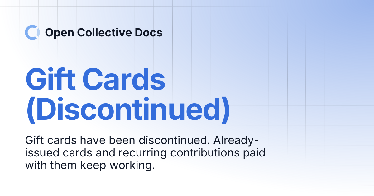 Gift Cards | Open Collective Docs